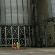 Smooth wall hopper silos for waste installed in Halmstad, Sweden